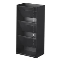 Yamazaki Bad-Utensilienhalter Tower Schwarz - Wandmontage: Nein - Befestigung: Keine - Utensilienhalter Typ: Bad Utensilienhalter - Detailfarbe: Schwarz - Detailmaterial: Acrylnitril-Butadien-Styrol (ABS) - Silikon - Grundmaterial: Kunststoff
