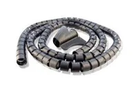 Schwaiger Kabelspiralschlauch 28mm 1,5 m Schwarz