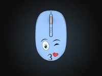 INCA Wrls Maus 1200DPI3Tasten2.4GHzUSB-A WEENY Emoji bl