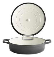 APS Bräter 5 Stars 3 l, Anthrazit - Material: Eisen - Gusseisen - Topfart: Bräter - Kompatible Kochfelder: Backofen - Induktion - Antihaftbeschichtung: Keine Angaben - Detailfarbe: Anthrazit - Spülmaschinenfest: Nein
