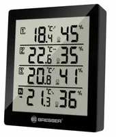 Bresser Temeo Hygro Quadro schwarz
