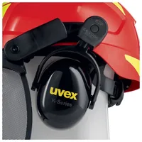 Uvex 9774238 safety headgear High-Density Polyethylene (HDPE) Red, Yellow