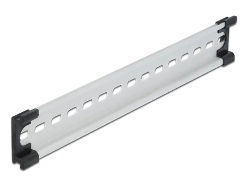 Delock Hutschiene/DIN Rail 35 x 7.5 mm, 10 aus Aluminium - Detailfarbe: Grau - Montage: Wand - Schaltschrank - Aufputz