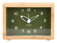 KARLSSON Wecker Tipico Luxury Green - Betriebsart: Batteriebetrieb - Funksignal: Nein - Funktionen: Alarm - Weckfunktion - Ausstattung: Zeit - Displaytyp: Analog - Kein Display - Detailfarbe: Braun - Grün - Schwarz