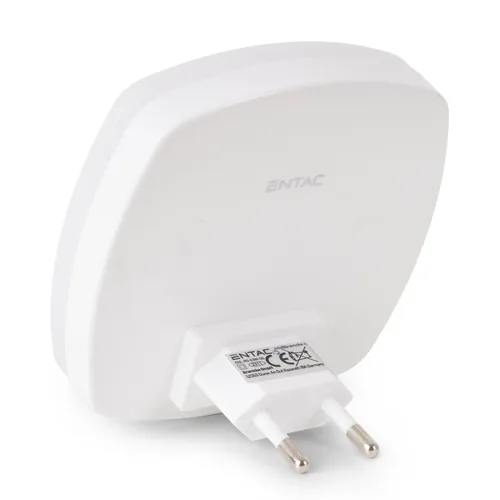 Entac Nachtlicht 0.5W quadrat. WW White Dämmerungssensor