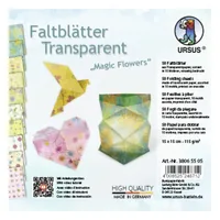 URSUS Faltblätter Magic Flowers 15 x 15 cm, 115 g/m², 50 Blatt - Papierformat: 15 x 15 cm - Selbstklebend: Nein - Papierfarbe: Mehrfarbig - Papiertyp: Bastelpapier - Mediengewicht: 115 g/m² - Verpackungseinheit: 50 Stück