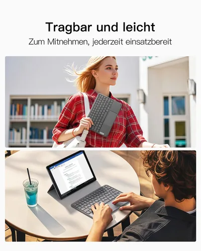 inateck Keyboard Tablet QWERTZ gray