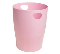 Exacompta Papierkorb Ecobin AutentiK, 15 l, Bonbonrosa - Fassungsvermögen: 15 l - Höhe: 33.5 cm - Anzahl Behälter: 1 - Material: Recycling-Kunststoff - Detailfarbe: Pink - Form: Rund