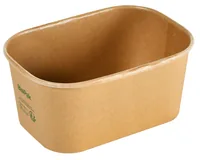 BioPak Salat-Schale Brick Box Medium 1000 ml, Braun, 50 Stück - Detailfarbe: Braun - Materialtyp: Papier - Material: Pappe - Verpackungseinheit: 50 Stück
