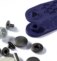 Prym Druckknöpfe Anorak Alteisen, 15 mm - Detailfarbe: Silbergrau