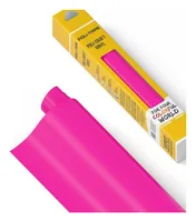 Poli-Tape Vinylfolie Permanent 30.5 x 183 cm, Neon Pink matt - Geeignet für Drucker: Nein - Detailfarbe: Neonpink - Aussenanwendung: Ja - Selbstklebend: Ja - Aufbügelbar: Nein - Folientyp: Vinylfolie