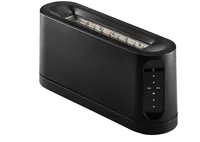 Jacob Jensen Toaster Long Slot Schwarz - Detailfarbe: Schwarz - Toaster Ausstattung: Brötchenwärmer - Toaster Kategorie: Langschlitz Toaster - Toastscheiben: 1