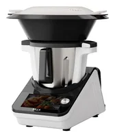 Berger Lanz Küchenmaschine - Funktionen: Kneten - Kochfunktion - Rühren - Schlagen - Smoothies - Wärmen - Zerkleinern - Detailfarbe: Schwarz-Weiss - Silber - Gerätetyp: Küchenmaschine - Leistungsaufnahme Betrieb: 700 W - Timerfunktion: Ja - Display vorhan