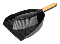 FURBER Kehrgarnitur Bambus, Schwarz - Material: Polypropylen (PP) - Teleskopstiel: Nein - Detailfarbe: Schwarz