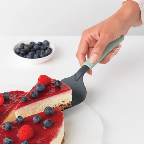 Brabantia Tortenheber Tasty+ Schwarz/Grün - Produkttyp: Schneidheber - Tortenheber  - Anwendungsbereich: Kuchen - Torte - Detailfarbe: Grün - Schwarz - Länge: 28.1 cm - Material: Kunststoff