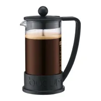 Bodum Kaffeebereiter Brazil Schwarz, 0.35 l - Materialtyp: Kunststoff - Material: Borosilikatglas - Kunststoff - Zubereitungssystem: Kanne - Anzahl Tassen: 3 × - Spülmaschinenfest: Ja - Fassungsvermögen: 0.35 l
