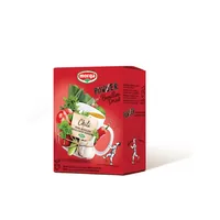 Morga PowerPowder BouillonDrink Chili Bio 10 x 4 g - Produkttyp: Instantsuppen - Nährwertangabe pro: 100 g - Energiegehalt (in kj): 17 KJ - Energiegehalt (in kcal): 4 Kcal - Fett: 0 g - Gesättigte Fettsäuren: 0 g