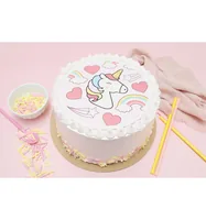 ScrapCooking Tortenaufleger Einhorn D18 cm - Zertifikate: Keine Zertifizierung - Packungsgrösse: 45 g - Nährwertangabe pro: 100 g - Energiegehalt (in kcal): 407 Kcal - Energiegehalt (in kj): 0 KJ - Fett: 6.8 g