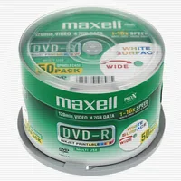 Maxell DVD-R 4.7, Inkjet white, Cake 50