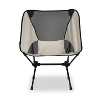 Trekony Campingstuhl Tief Taupe Aluminium - Tiefe: 61 cm - Zielgruppe: Erwachsene - Breite: 62 cm - Breite (Packmass): 14 cm - Tiefe (Packmass): 36 cm - Höhe (Packmass): 12 cm