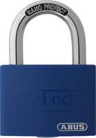 Abus Vorhängeschloss T65AL/40 Blau Aluminium - Schlossart: Schlüssel - Set: Nein - Aussenanwendung: Ja