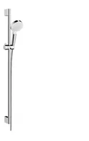 Hansgrohe Brausenset Crometta Vario EcoSmart, 90cm weiß/chrom