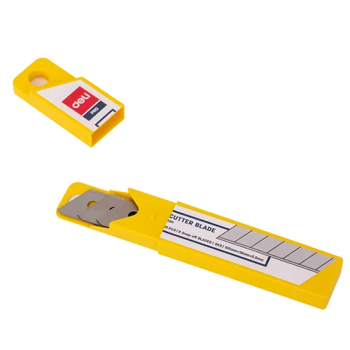 DELI Ersatzmesser für Cuttermesser 18mm 10 Stück