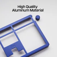 HyperX Alloy Rise Top Plate marineblau - Farbe: Blau - Kompatible Hersteller: HP - Zubehörtyp: Tastatur-Deckplatte