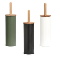 Zeller Present Toilettenbürste Metall / Bambus, 10 x 38.4 cm, Schwarz - Art: Toilettenbürsten-Set - Detailfarbe: Braun - Schwarz - Detailmaterial: Metall - Holz - Kunststoff - Grundmaterial: Holz - Kunststoff - Metall