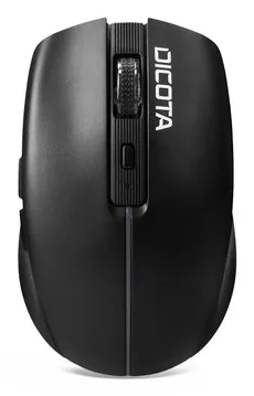 DICOTA Bluetooth Mouse NOTEBOOK - Maus-Typ: Standard - Bedienungsseite: Universal - Maus Features: Programmierbare DPI-Einstellung - Scrollrad - Detailfarbe: Schwarz - Schnittstelle: Bluetooth - USB-C - Verbindungsart: Kabellos