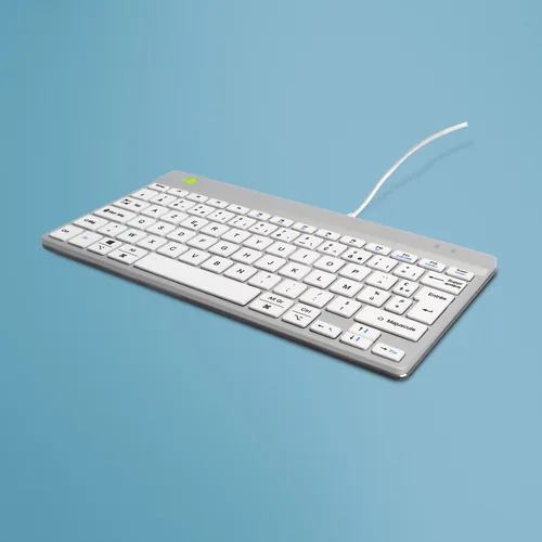 R-GO COMPACT BREAK ERGONOMIC KEYBOARD QWERTY (FR) WITH WHITE