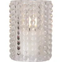 Star Trading LED-Kerze Flamme Dotty, Transparent, 13 cm - Betriebsart: Batteriebetrieb - Fernbedienung: Nein - Aussenanwendung: Nein - Höhe: 13 cm - Timerfunktion: Ja - Set: Nein