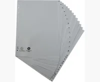 Exacompta 1726E divider Polypropylene (PP) Grey