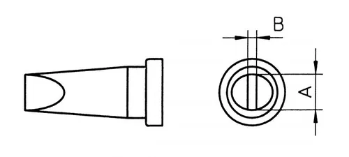 Weller Lötspitze LT H Meisselform 0.8 mm - Breite: 0.8 mm - Form: Meisselform