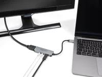 Delock USB Type-C™ Adapter zu HDMI 4K 60 Hz und Headset und Mikrofonschluss + USB Type-C™ PD 95 W