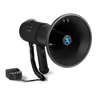 Vonyx Megaphon MEG075 75 W Bluetooth Schwarz mit Sirene - Einsatzgebiete: Schulen / Aulen - Sportstätte - Anwendungsbereich: Aerobic / Fitness - Live / Bühne - Sprache - Ausstattung: Aufnahme- und Wiedergabefunktion - Bluetooth Audio Streaming - Integrier
