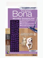 Bona Pet System Mikrofaser Sweeping Pad Violett - Einsatzgebiet: Hartböden - Holz - Material: Mikrofaser - Parfümiert: Keine Angaben - Tuchart: Mikrofaser-Reinigungstuch - Eigenschaften: Keine Eigenschaft - Verpackungseinheit: 1 Stück