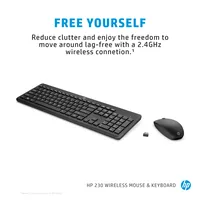 HP 230 Wireless Mouse and Keyboard Combo tastiera Mouse incluso Ufficio RF Wireless Nero