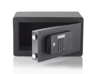 Yale Tresor Compact S, 9.6 l - Widerstandsfähigkeit: Keine Angabe - Schlossart: Tastencode - Nutzinhalt Gesamt: 9.6 l - Detailfarbe: Schwarz - Verwendung Tresor: Datenschutz - Anzahl Bolzen: 1