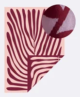 Chic Mic Decke Autumn leaf 140 x 200 cm - Eigenschaften: 100% Bio-Baumwolle - Zertifikate: Öko-Tex Standard 100 - Breite: 140 cm - Höhe: 200 cm - Detailfarbe: Rot - Rosa - Produkttyp: Decken
