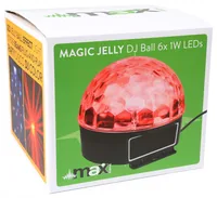 MAX Music Magic Jelly DJ Ball 6x 1W LEDs