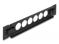DELOCK 10 D-Typ Patchpanel 6 Port werkzeugfrei schwarz