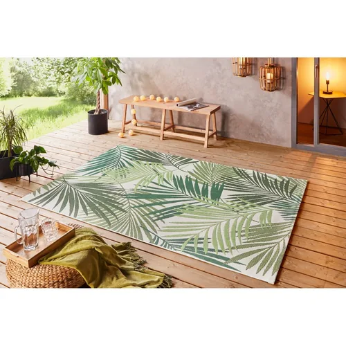 Hanse Home Teppich Vai 80 x 150 cm - Form: Eckig - Nachhaltigkeit: Nicht angegeben - Teppichtyp: Webteppich - Detailfarbe: Crème - Grün - Breite: 80 cm - Länge: 150 cm
