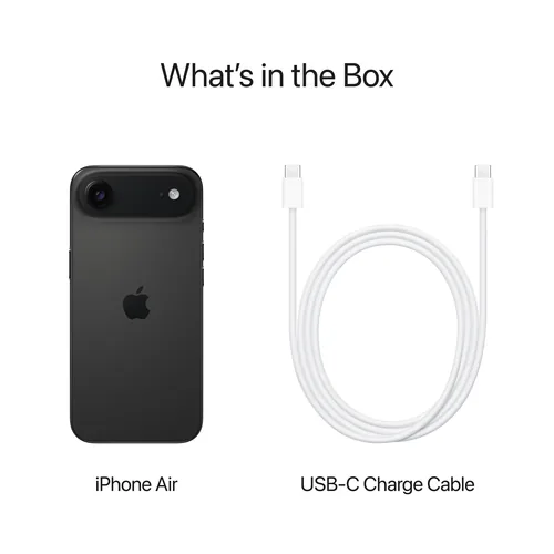 Apple iPhone Air 16,5 cm (6.5") Dual-SIM iOS 26 5G USB Typ-C 512 GB Schwarz