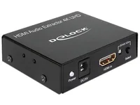 Delock Audio Extraktor HDMI 5.1 4K - Eingänge: HDMI - Ausgänge: Cinch - HDMI - Toslink