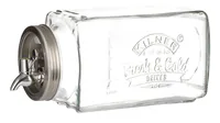 Kilner Getränkespender zum Kühlschrank 3 l - Anwendungszweck: Getränk - Materialtyp: Glas - Material: Edelstahl - Detailfarbe: Silber - Set: Nein