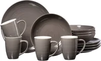 Ritzenhoff & Breker Speise-Service Suomi 12-teilig, Taupe - Material: Porzellan - Teller Typ: Speise-Service - Detailfarbe: Taupe - Verpackungseinheit: 1 Stück - Form: Rund