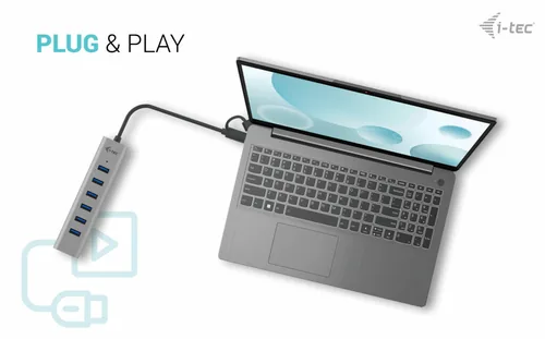 I-TEC USB-C -  Charging -  Metal -  HUB -  7 Port -  without power adapter