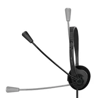 LogiLink HS0054 headphones/headset Wired Head-band Office/Call center Black