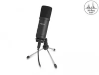 Delock Kondensatormikrofon USB mit Ständer - Typ: Einzelmikrofon - Bauweise: Desktop - Anwendungsbereich: Konferenz - Gesang & Sprache - Voice-Chat / Gaming - Wandlerprinzip: Kondensator - Richtcharakteristik: Niere - Umschaltbare Richtcharakteristik: Nei
